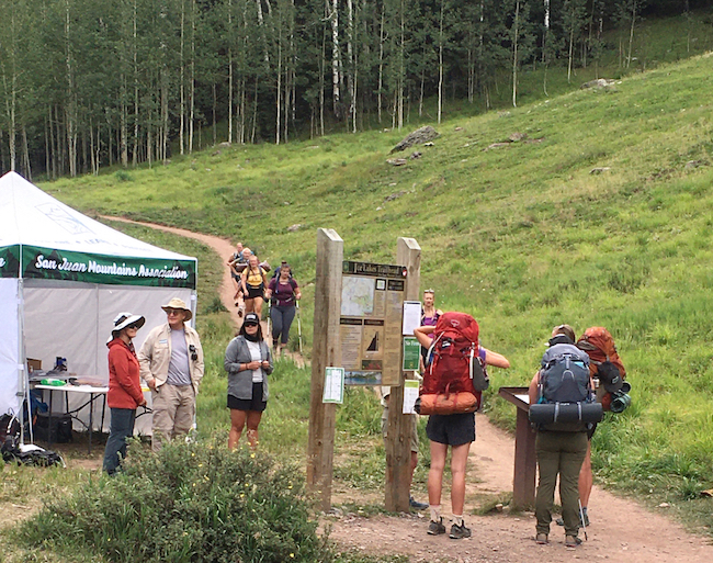 Forest Ambassadors on the trail